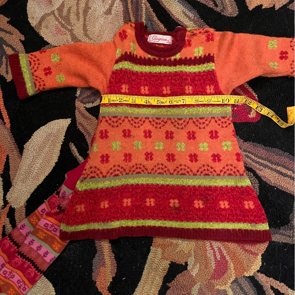 Clayeux Multicolor Knit infant Dress